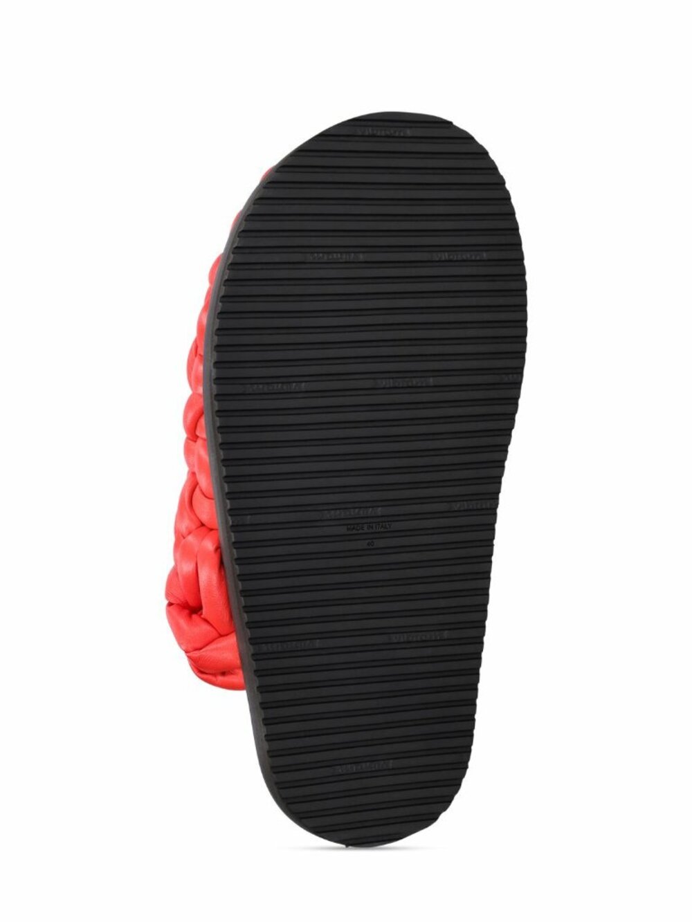 ALANUI Icon Interwoven Leather Mules EU 40 (US 10) Red Lux Designer $1,700 NWT - Picture 7 of 10